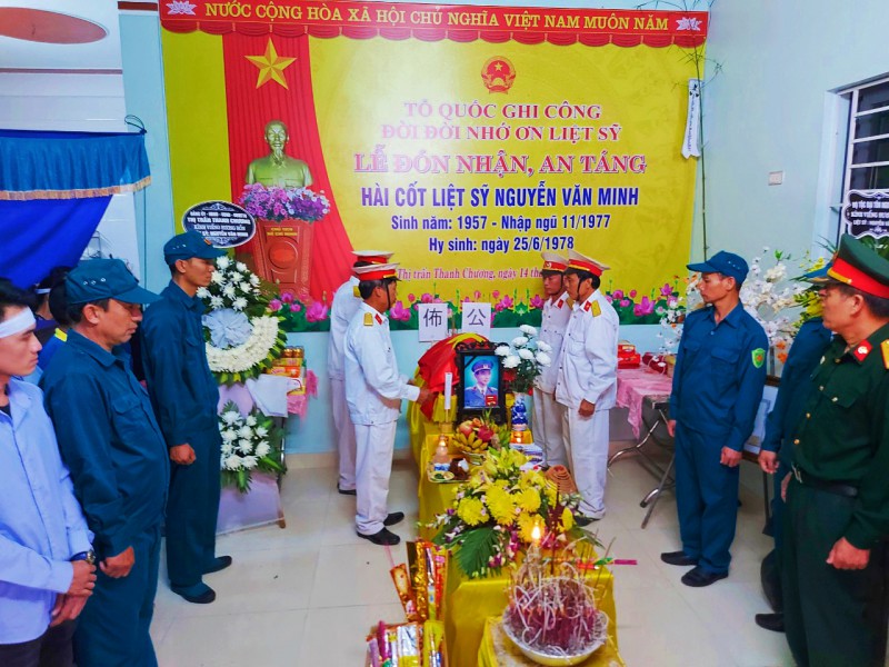 Lễ truy điệu Liệt sỹ Nguyễn Văn Minh được tổ chức trang trọng