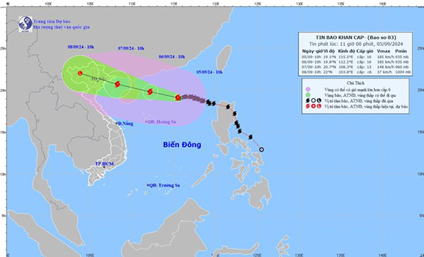 UBND  Thị trấn ban hành công văn hoả tốc triển khai ứng phó bão số 3